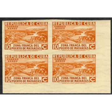 1936 SC C19  Imperforated Stamp block 10 Cents