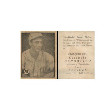 Daniel Parra Baseball Card No. 28 - Cuba