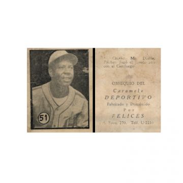 Charlie McDuffie Baseball Card No. 51 Cuba.