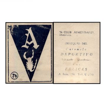Almendares Team Banner Baseball Card No. 76 Cuba.