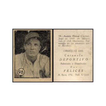 Andres Fleitas Baseball Card No. 98 - Cuba.