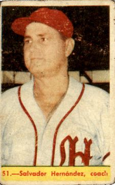 Salvador Hernandez, Cuban baseball card # 51