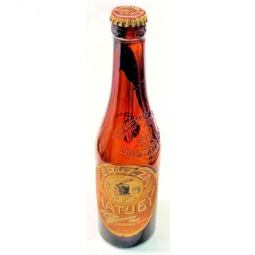 Bottle Cerveza Hatuey, 25th Anniversary, Empty, original cap)