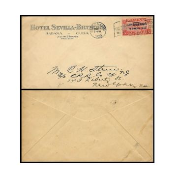 1929-01-09, Hotel Sevilla-Biltmore Habana, Cuba Envelope