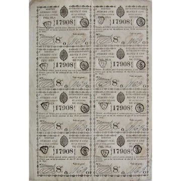 1841-11-19 Billete de Loteria Entero