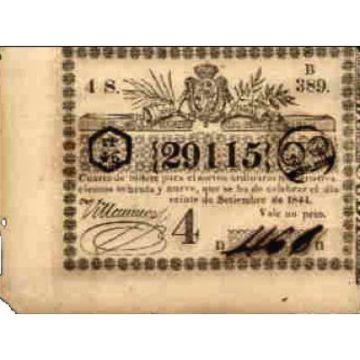 1844-09-20 Billete de Loteria #227