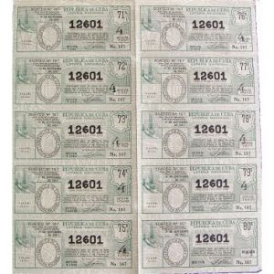 1957-09-21 Billete de Loteria Entero