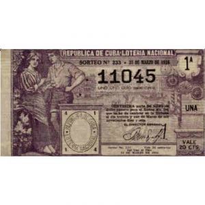1916-03-31 Billete de Loteria