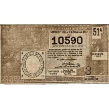 1917-10-09 Billete de Loteria