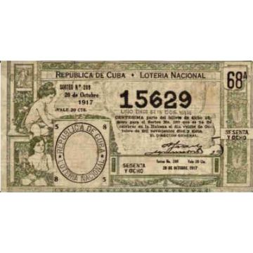 1917-10-20 Billete de Loteria