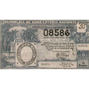 1923-01-10 Billete de Loteria