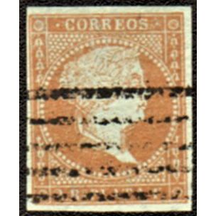 1855 SC 4 Cuba Stamp, 2 Real de Plata, (used)