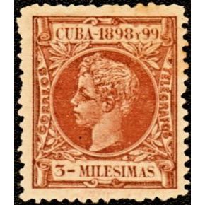 1898 SC 158 Cuba Stamp, 3 Milesimas (New)