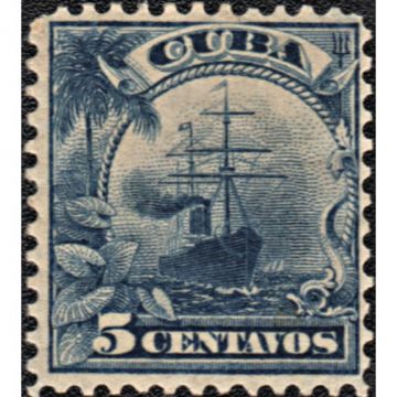 1899 Cuba Stamp, Scott 230, 5 centavos (New)