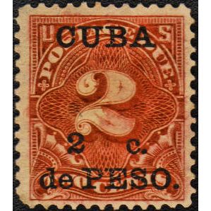 1899 Cuba Stamp, Scott J 2, 2 Centavos, (New)
