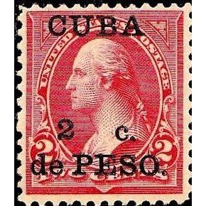 1899 Cuba Stamp Scott 222, 2 Centavos, (New)