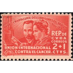 1938 Cuba One week tax stamp, 2 + 1 Cents Semi-Postal.