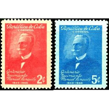 1949 SC 435-436 Manuel Sanguily Full Stamp Set