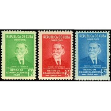 1949 SC 438-440 Ismael Cepesdes, Full Stamp Set