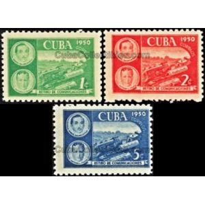 1951 SC 455-457 Figueredo stamps Full Set