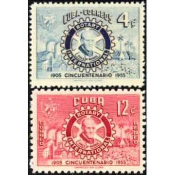 1955 SC 536-C109 Rotary International Full stamps set