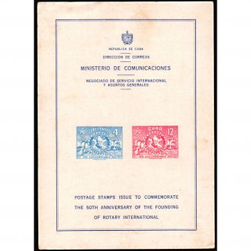 1955 Philatelic sheet, Rotary International