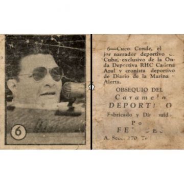 Cuco Conde Baseball Card No. 6 - Cuba.