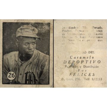 Booker McDaniels Baseball Card No. 26 - Cuba.