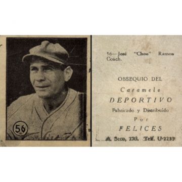 Jose Cheo Ramos Baseball Card No. 56 - Cuba