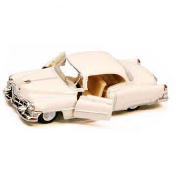 1953 Cadillac Hardtop Diecast Car Model Replica, White, 1:43 Scale