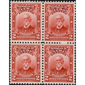 1911 SC 248 2centavo-block of 4 stamps New