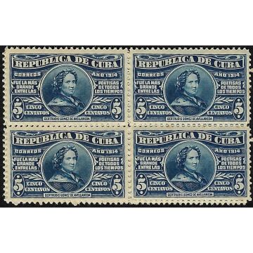 1914-10-01 Cuba Stamp block, SC 263 (New)
