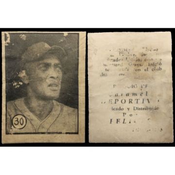 Raymond Brown Baseball Card No. 30 - Cuba.