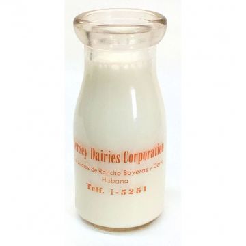 Botella de leche Jersey Dairies Corporation, Half Pint, 236 gramos