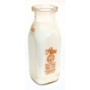 Botella de leche Santa Beatriz, 473 gramos, 7 inches, 1 pint