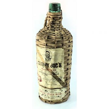 Bottle Vintage Sloppy Joe's Cuban Rum Superior, empty bottle.