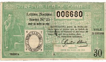 1910-05-11 Billete de Loteria