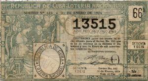 1924-01-31 Billete de Loteria
