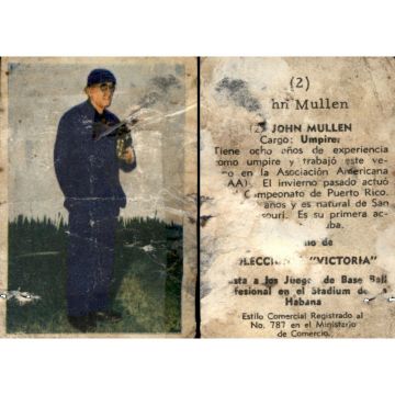 John Mullen Baseball Card No. 2 - Cuba