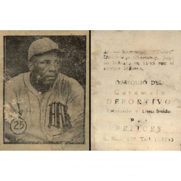 Ray Dandridge Baseball Card No. 25- Cuba.