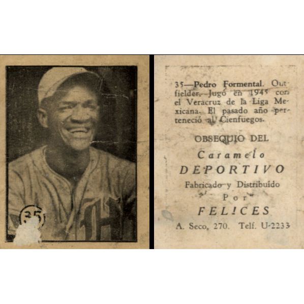 Vintage Cuba Caramelo Deportivo Felices 1945 - 1946 Baseball
