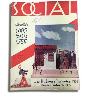 Social vintage Cuban magazine/revista Spanish, pub in Cuba - Edition: Noviembre de 1936
