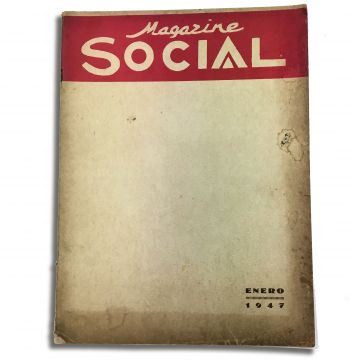 Social vintage Cuban magazine/revista Spanish, pub in Cuba - Edition: Enero de 1947