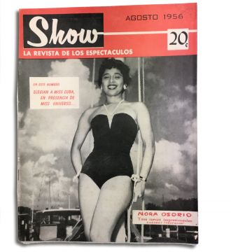 Show vintage Cuban magazine/revista Spanish, pub in Cuba - Edition: 1956-08
