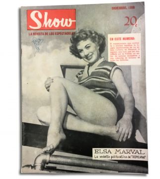 Show vintage Cuban magazine/revista Spanish, pub in Cuba - Edition: 1956-12