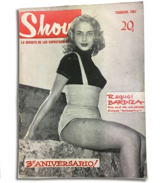 Show vintage Cuban magazine/revista Spanish, pub in Cuba - Edition: 1957-02