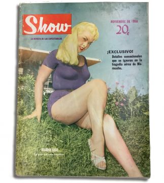 Show vintage Cuban magazine/revista Spanish, pub in Cuba - Edition: 1958-11
