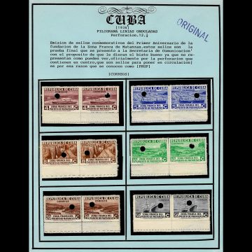 1936 Cuba 28 specimens stamps, Scott 324-331, C21, CE1, E8 Specimens