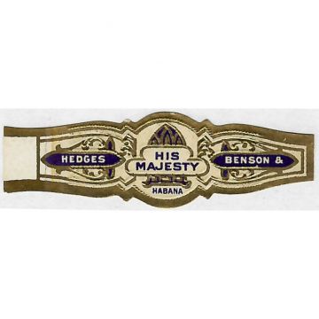 Cigar Benson and Hedges Band Label
