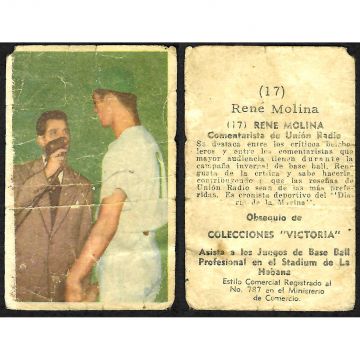 Rene Molina Baseball Card No. 17 - Cuba